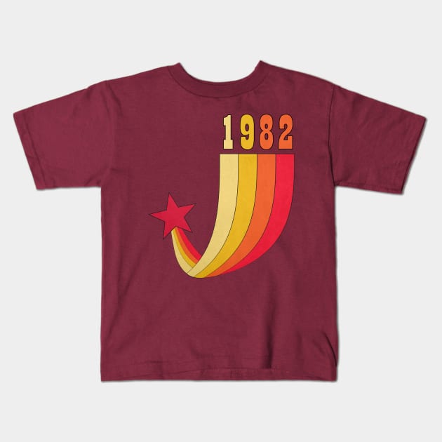 Vintage 1982 Kids T-Shirt by Nerd_art